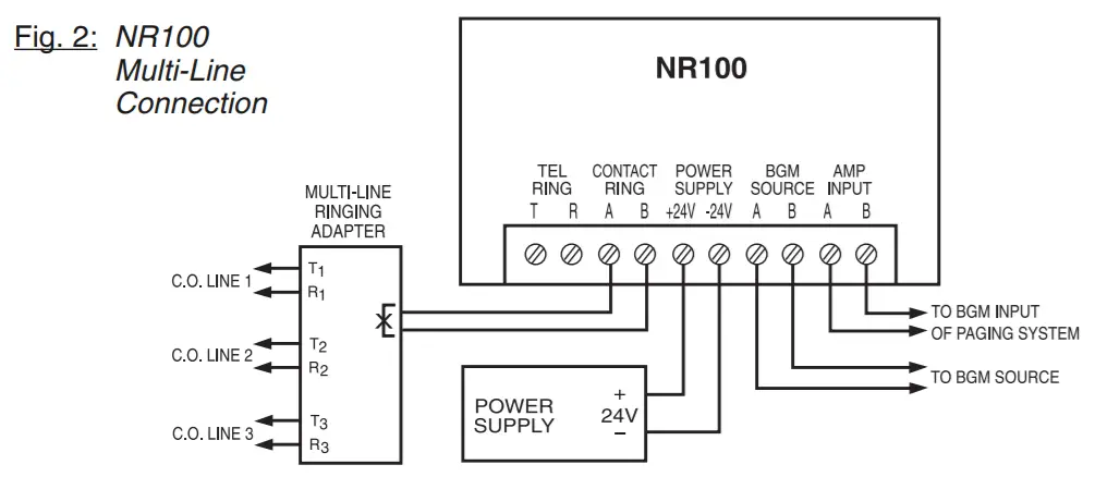 BOGEN NR100 Night Ringer -figure 2