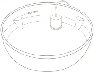 Homedics WFL-320 Fountain bottom