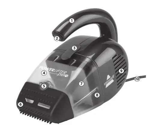 Bissell 33A1W Series Powerlifter Pet Corded Hand Vacuum - Product View