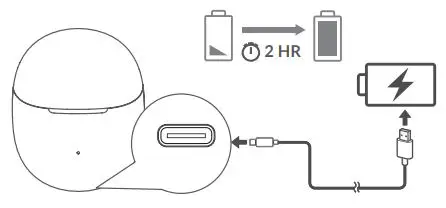 TCL TW20 MoveAudio S200 Wireless Earbuds User Manual - Charge Case