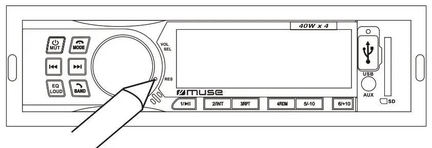 Muse Car Radio with Bluetooth- PRECAUTIONS