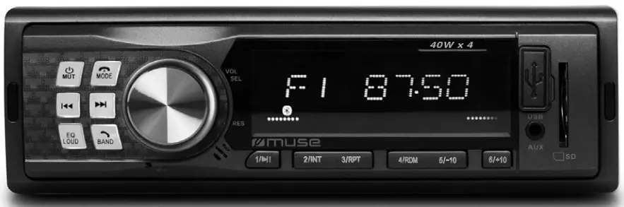 Muse Car Radio with Bluetooth