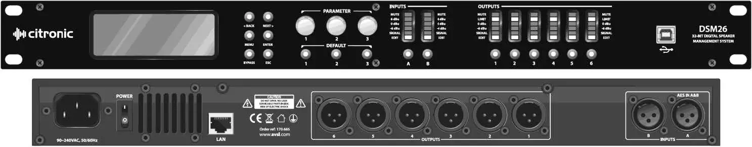 Citronic Dsm26 Digital Speaker Management System User Manual Citronic Dsm26 Digital Speaker Management System User Manual