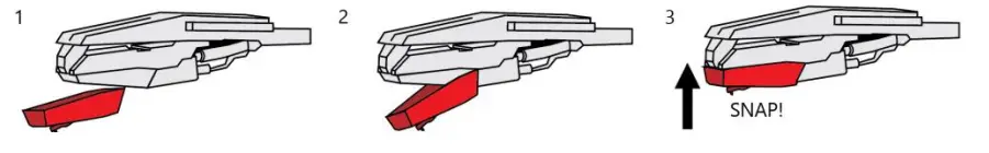 CROSLEY CR8009A GLC Discovery Vintage Bluetooth 3 Speed Belt Driven Suitcase Turntable - Installing Needle