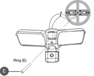Lepro PR906501 Floodlight Camera - Mounting the Floodlight Camera