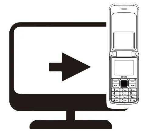 LOGIC F5 Flip Phone- Connect Your Logic Phone