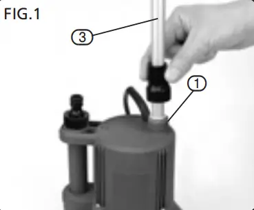 DRAPER WBP2A 350W Submersible Water Butt Pumps - FIG.1