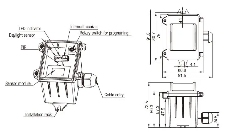 HYTRONIK HIM31 High Bay Dual Sense Sensor FIG 2