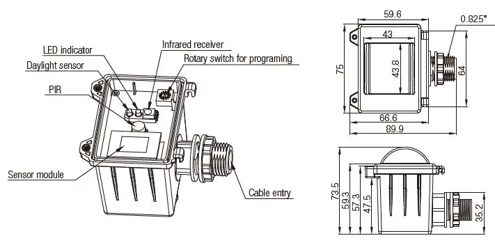 HYTRONIK HIM31 High Bay Dual Sense Sensor FIG 3