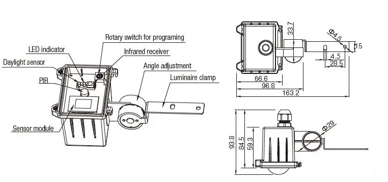 HYTRONIK HIM31 High Bay Dual Sense Sensor FIG 4