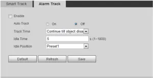 Alarm track