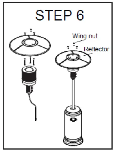 OYPLA 3120 Free Standing 12W Outdoor Gas Patio Heater - STEP 5