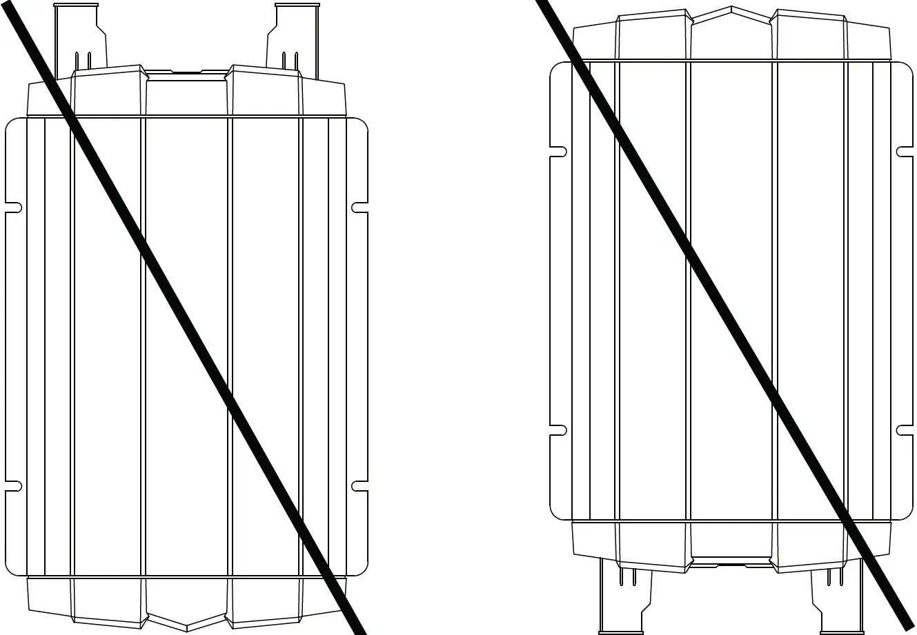 VERTICAL MOUNT, DO NOT MOUNT