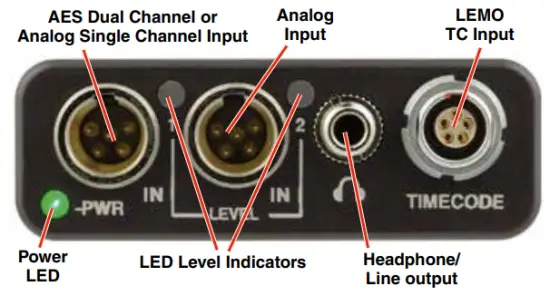 LECTROSONICS SPDR Stereo Portable Digital Recorder - Features and Controls