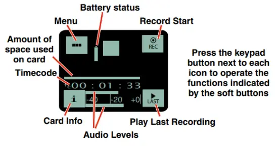 LECTROSONICS SPDR Stereo Portable Digital Recorder - Recording Screens