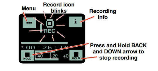 LECTROSONICS SPDR Stereo Portable Digital Recorder - To start recording