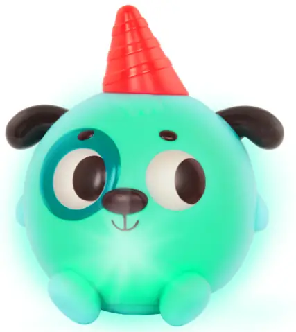 LanD of B Squeak ‘n’ Glow Woofer Light-Up Squeaky Ball