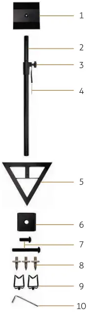 H A HASMS20 Studio Monitor Stands-fig2