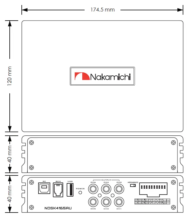 Nakamichi NDSK4165AU Digital Sound Processor 1