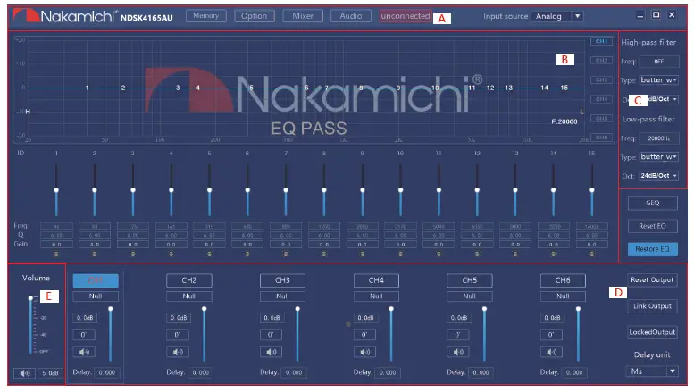 Nakamichi NDSK4165AU Digital Sound Processor 4