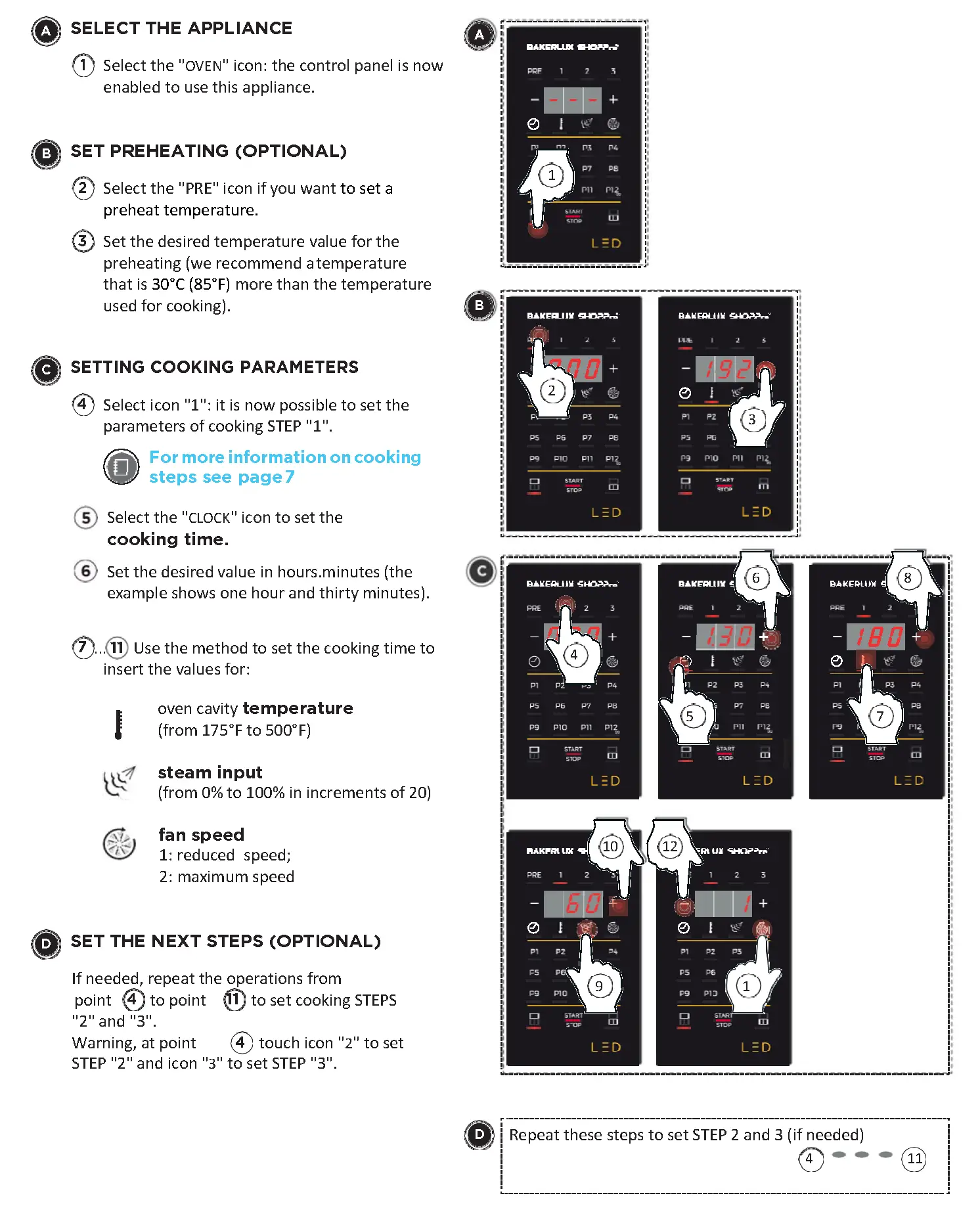 GUIDED USE PROCEDURE (LED VERSION)