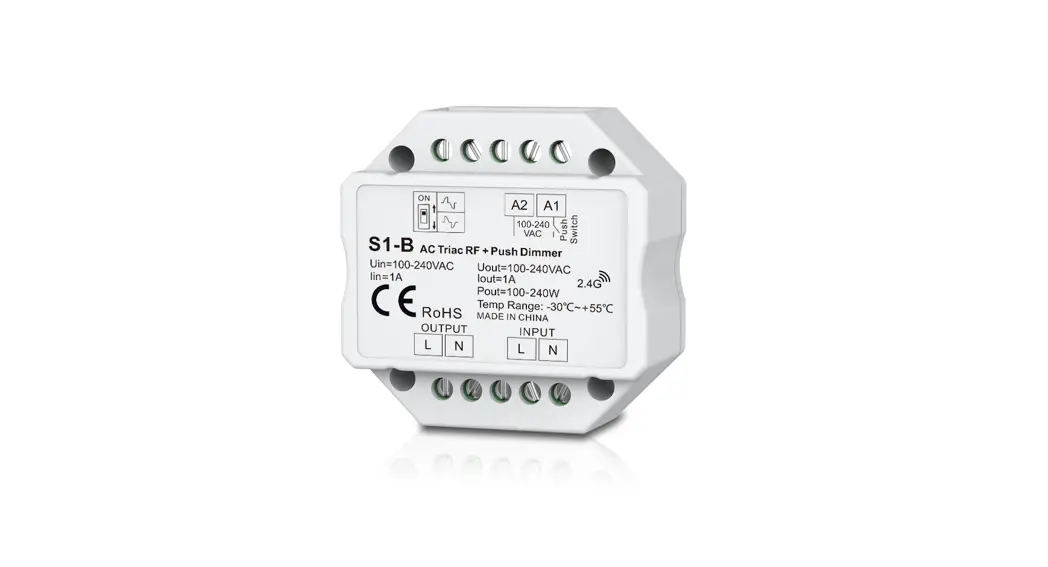 Tuya S1-b(wt) Wifi And Rf Ac Triac Dimmer Instruction Manual