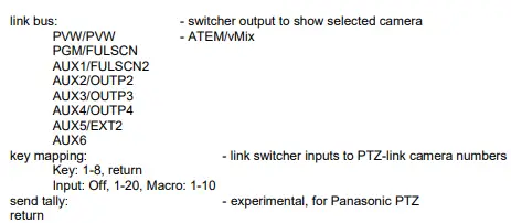 PTZ-link v1.05 Universal Pan-Tilt-Camera Controller-fig5