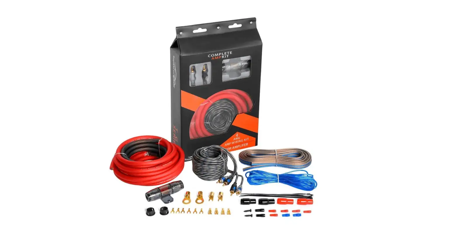 Topstronggear 4 Gauge Amp Kit True 4 Awg Amplifier Installation-complete Features/instruction Guide