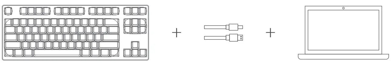 BliTZWOlF BW KB2 87Key Optical Hot Swap Keyboard with Superior Gateron Switch - fig