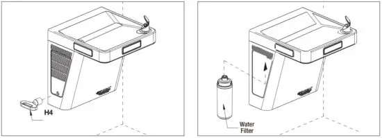 GLOBAL INDUSTRIAL 761217 Wall Mounted Filtered Water Cooler - Assembly Instructions