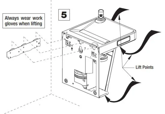 GLOBAL INDUSTRIAL 761217 Wall Mounted Filtered Water Cooler - Hanging assembled