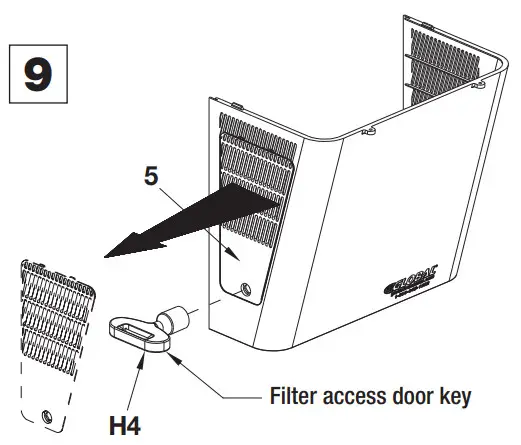 GLOBAL INDUSTRIAL 761217 Wall Mounted Filtered Water Cooler - Plug power
