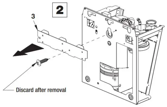 GLOBAL INDUSTRIAL 761217 Wall Mounted Filtered Water Cooler - Remove mounting bracket