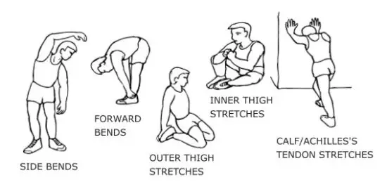 COSTWAY SP37621BK Fan Exercise Bike - stretching