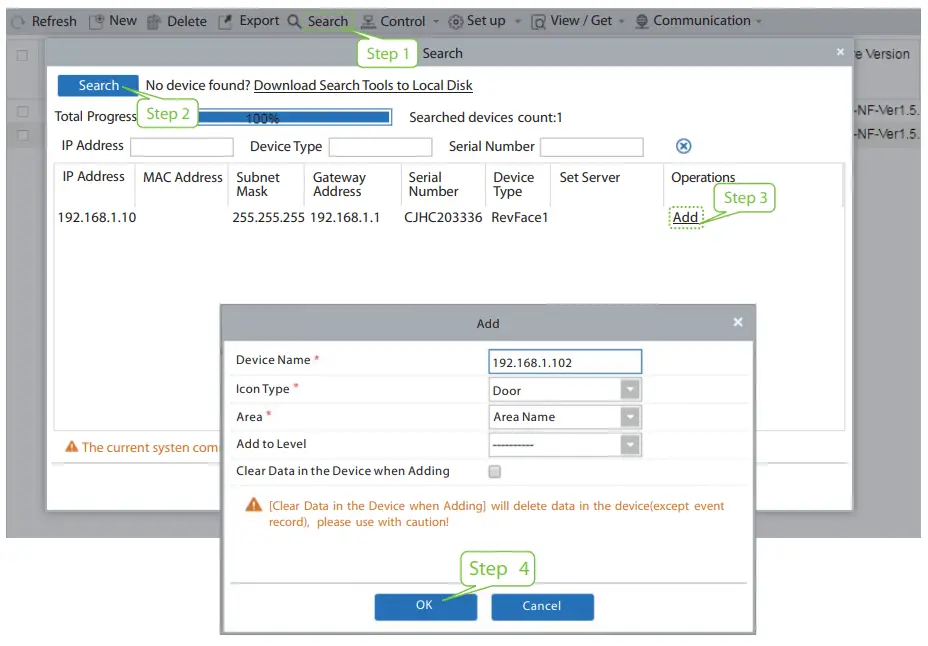 ZKTeco RevFace15 T1 Version - app 1