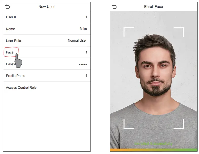 ZKTeco RevFace15 T1 Version - app