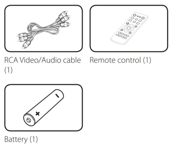 LG DP132 DVD Player - Supplied