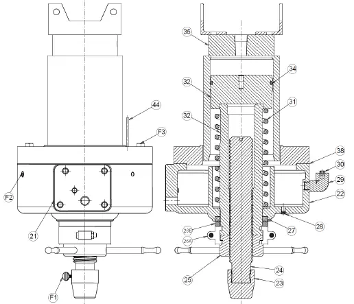 DAKE 75H Hand-Operated Hydraulic Press 11