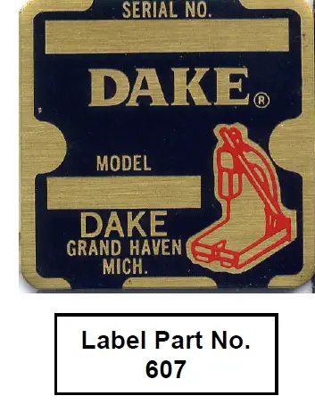 DAKE 75H Hand-Operated Hydraulic Press 6