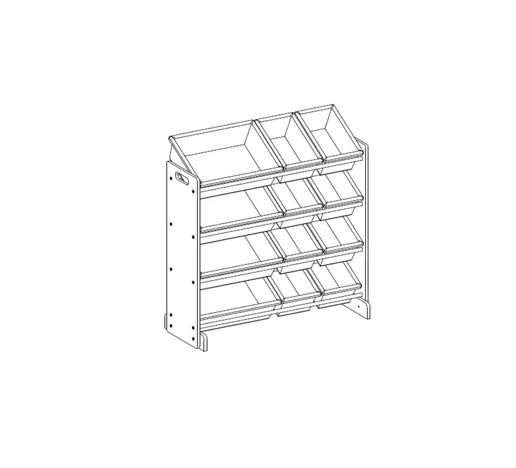 Songmics Toy Organiser Playroom Display Stand Instructions