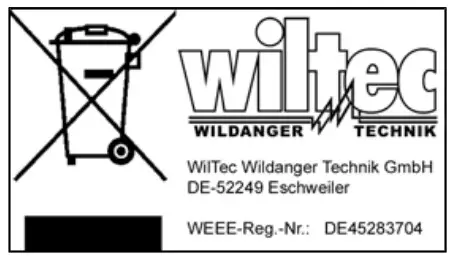 wiltec SKD 3 Pressure Switch - Disposal