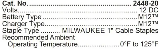 FIG 2 SPECIFICATIONS