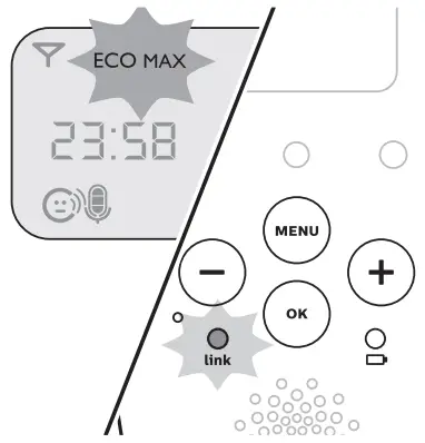 Activating Eco Max mode