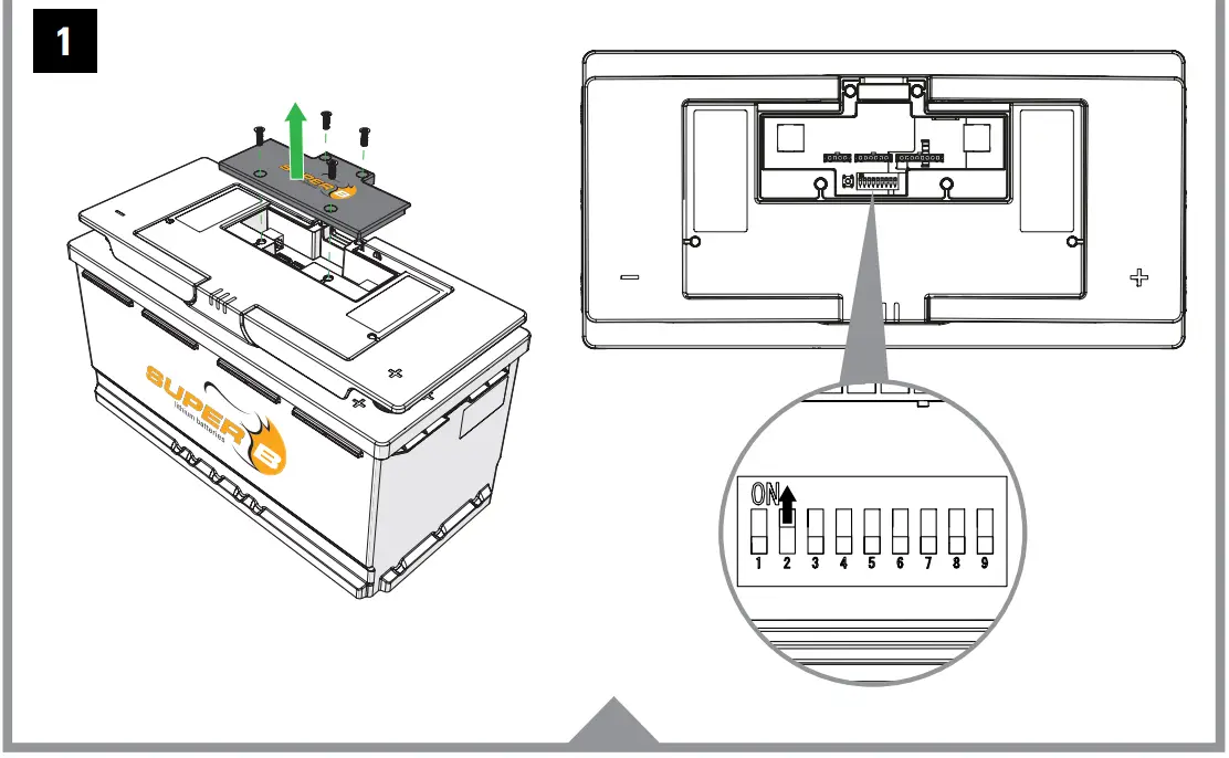 CONNECTION TO EPSILON 12V90Ah