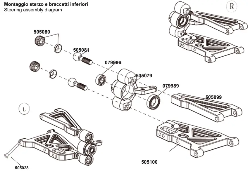 Steering assembly diagram