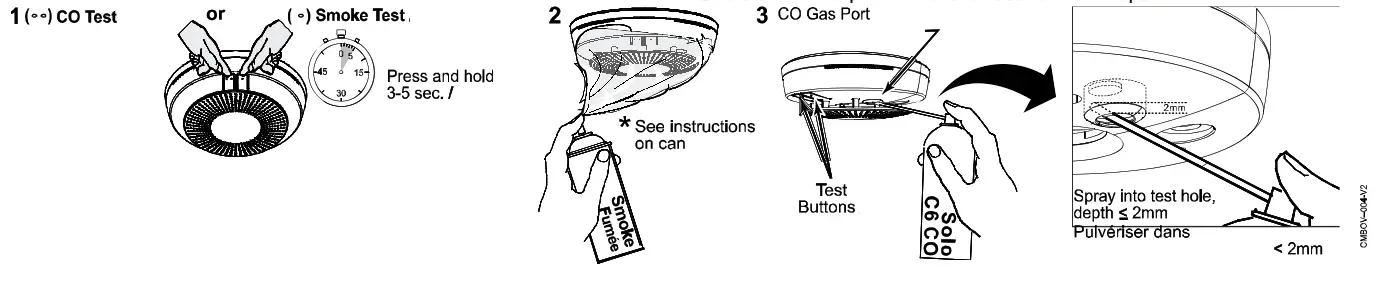 resideo PROSIXCMBOVC Combination Smoke and Carbon Monoxide Detector - fig 1