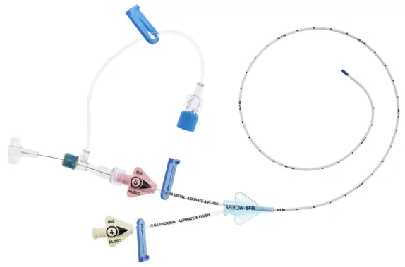 ARROW PR-05552-HPX Pressure Injectable Two-Lumen PICC with 130 cm Wire