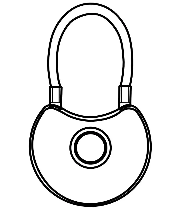crest SHFCP Fingerprint Cable Padlock