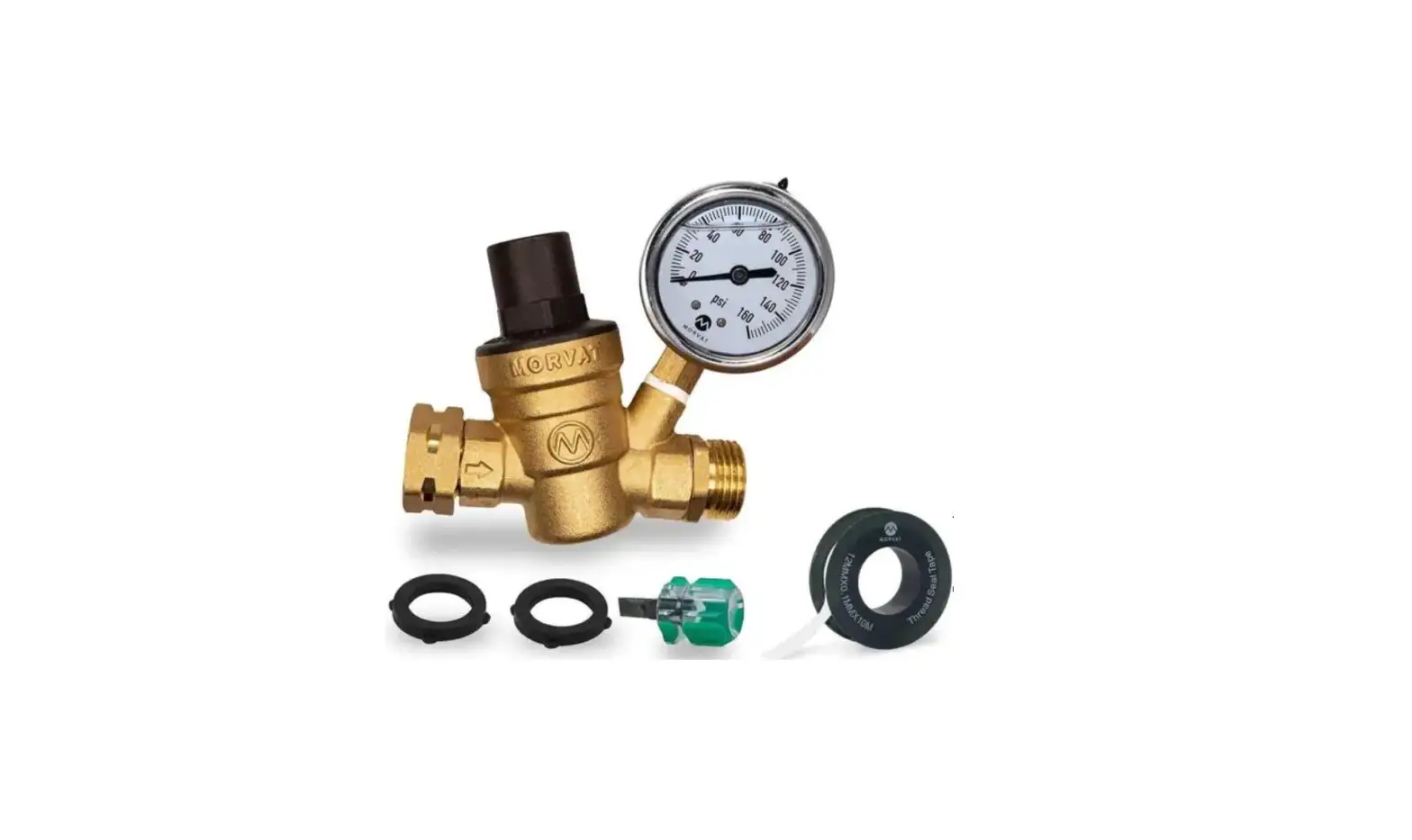 Morvat Mor-bwpr-a Heavy Duty Water Pressure Regulator With Gauge Instructions