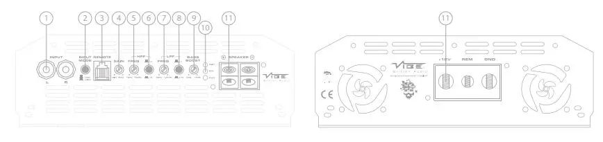 VIBE BLACKDEATHM14K-V6 Black Death 14000 Watt Full range Competition Amplifier 4